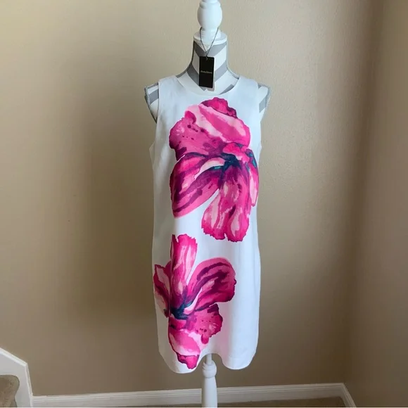 Dresses | Tommy Bahama White And Pink Flower Linen Dress Size Sp Knee Length | Poshmark Dresses | Tommy Bahama White And Pink Flower Linen Dress Size Sp Knee Length | Poshmark
